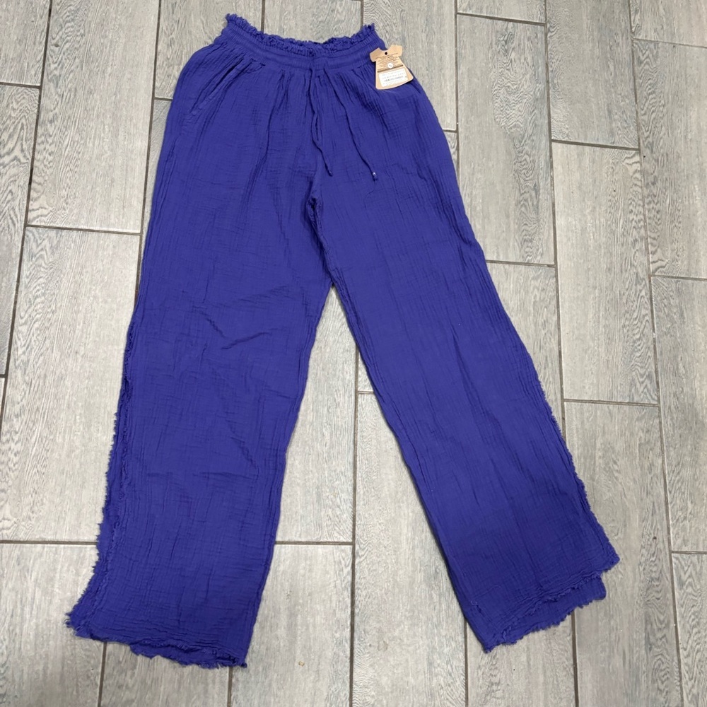 Nicolas Women's Purple Wide-Leg Pants Size 2 - Picture 2 of 11